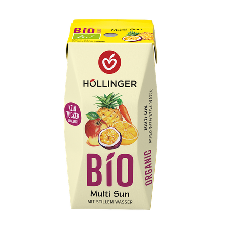 Multifrugtdrik med gulerodsjuice sunrise bio 200 ml