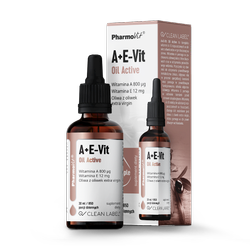 A + E-vitamin dråber (800 mcg + 12 mg) glutenfrit kosttilskud 30 ml - Pharmovit