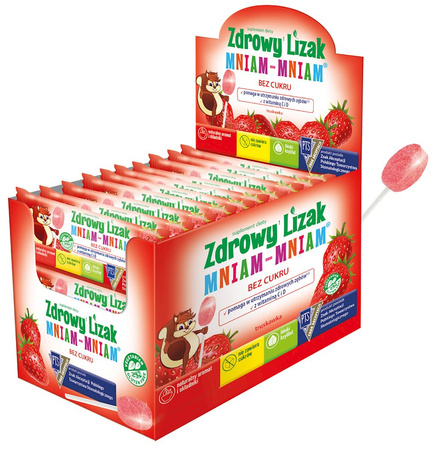 Jordbær yum - yum glutenfri slikkepind 6 g