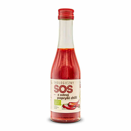 Stærk chilipebersauce bio 220 g