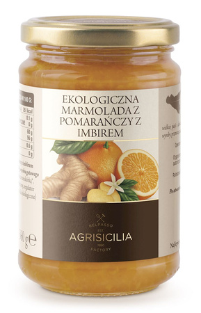 Appelsinmarmelade med ingefær BIO 360 g