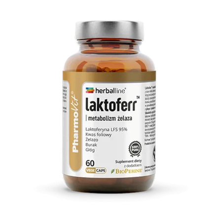 Lactoferr™ kosttilskud til jernmetabolisme 60 kapsler - Pharmovit (Herballine)