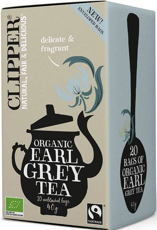 Earl Grey fairtrade te bio (20 x 2 g) 40 g - CLIPPER