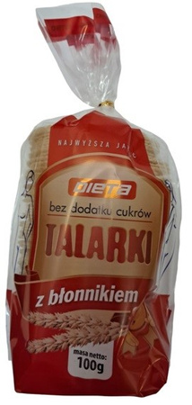 Fiberskiver uden sukker 100g