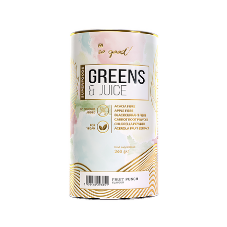 Greens & juice frugtfiber kosttilskud 360g - So Good!