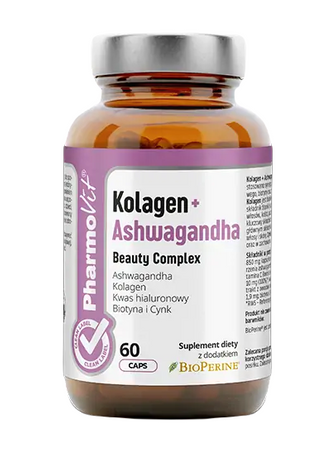 Kollagen + Ashwagandha Beauty Complex kosttilskud 60 kapsler - Pharmovit (Clean Label)