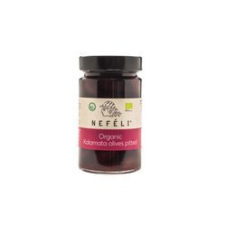 Sorte kalamata-oliven uden kerner i saltlage bio 295 g (160 g)