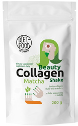 Beauty Collagen Shake Matcha kosttilskud 200 g - Diet-Food